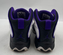 Load image into Gallery viewer, Authentic Nike Boys Air Jordan Pro Strong White Black Purple Shoes Size 5.5Y
