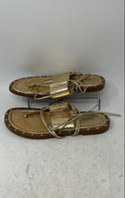 Load image into Gallery viewer, Michael Kors Womens Brown Flat Ankle Strap Sandals Size 8.5M
