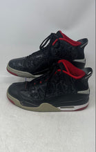 Load image into Gallery viewer, Nike Mens Air Jordan Dub Zero 311046-013 Black Red Lace-Up Sneaker Shoes Size 9
