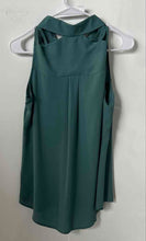 Load image into Gallery viewer, Express Womens Green Sleeveless Portofino Button Front Blouse Top Sz S With Tag
