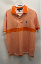 Load image into Gallery viewer, U.S.Polo Assn. Mens Orange Short Sleeve Collared Polo Shirt Size Large
