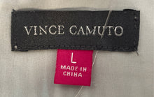 Load image into Gallery viewer, Vince Camuto Womens Multicolor Printed Spaghetti Strap V-Neck Slip Dress Size L
