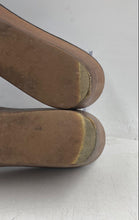 Load image into Gallery viewer, Authentic Tory Burch Womens Black Leather Wedge Heel Slide Sandals Sz 8M Damaged
