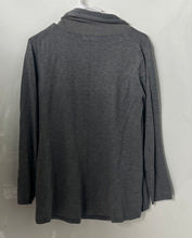 Load image into Gallery viewer, Zara Knit Womens Gray Heather Long Sleeve Open Front Cardigan Sweater Size M
