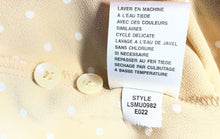 Load image into Gallery viewer, Liz Claiborne Lizsport Womens Khaki Polka Dots Long Sleeve Button-Up Shirt Sz XL
