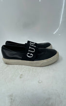 Load image into Gallery viewer, Guess Womens Black White Leather Round Toe Slip-On Sneaker Shoes Size 7 M
