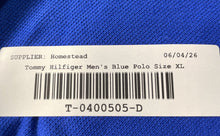 Load image into Gallery viewer, Tommy Hilfiger Mens Blue Cotton Short Sleeve Custom Fit Polo Shirt Size XL
