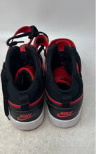 Load image into Gallery viewer, Nike Boys Court Borough Mid 2 CD7782-602 Red Black Basketball Shoes Size 7Y
