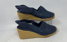 Load image into Gallery viewer, Lauren Ralph Lauren Womens Blue Hook And Loop Wedge Espadrille Heels Size 7B

