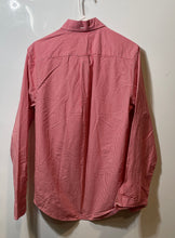 Load image into Gallery viewer, JCP Mens Red Plaid Cotton Long Sleeve Collared Button-Up Shirt Size Small
