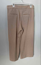 Load image into Gallery viewer, Ann Taylor Womens Beige White Geometric Side Zip Wide-Leg Cropped Pants Size 10P
