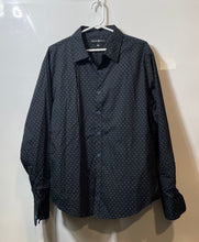 Load image into Gallery viewer, Beverly Hills Polo Club Mens Black Blue Geometric Print Button-Up Shirt Size XL
