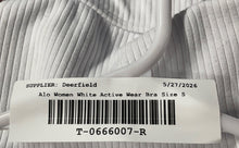 Load image into Gallery viewer, Alo Womens White Sleeveless Collarless Pullover Activewear Sports Bra Size Small
