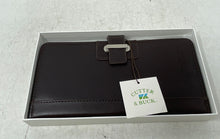 Load image into Gallery viewer, Cutter &amp; Buck Womens Brown Credit Card Slots Bifold Wallet With Tag In Case
