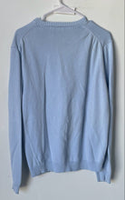Load image into Gallery viewer, Express Mens Light Blue Cotton Knit Long Sleeve V-Neck Pullover Sweater Size L
