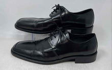 Load image into Gallery viewer, Aston Grey Mens Black Leather Lace-Up Low Top Derby Dress Shoes Size 11
