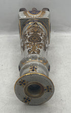 Load image into Gallery viewer, Crackle Glaze Footed Floral Pattern Ceramic Vintage Style Candlestick Holder
