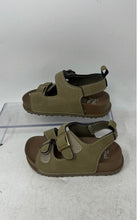 Load image into Gallery viewer, First Steps Kids Green Leather Open Toe Buckle Sports Sandals Size 6
