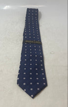 Load image into Gallery viewer, Donald J. Trump Mens Blue Geometric Print Silk Adjustable Designer Tie With Tags
