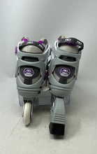 Load image into Gallery viewer, Roller Derby Unisex Elite Series Aerio Q60 White Gray Purple Inline Skates Sz 7
