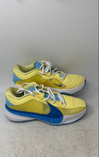 Load image into Gallery viewer, Nike Mens Zoom Freak 5 DX4985-700 Yellow Blue Lace-Up Basketball Shoes Size 7
