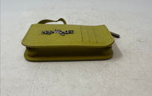 Load image into Gallery viewer, Mario Hernandez Womens Green Leather ID Window Card Holder Mini Wallet
