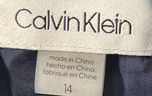 Load image into Gallery viewer, Calvin Klein Womens Dark Blue Off The Shoulder Cocktail Sheath Dress 14 W/Tags
