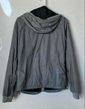 Load image into Gallery viewer, Armani Exchange Mens Gray Hooded Zipper Windbreaker Jacket Size Small
