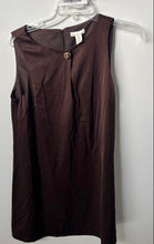 Load image into Gallery viewer, H&amp;M Womens Brown Sleeveless Boat Neck Short Length A-Line Dress Size Small
