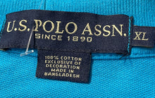 Load image into Gallery viewer, U.S. Polo Assn. Mens Blue Cotton Short Sleeve Golf Polo Shirt Size X-Large
