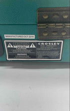 Load image into Gallery viewer, Crosley Model CR8005A-DT1 Teal Portable Record Player Turntable Not Tested
