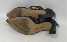 Load image into Gallery viewer, Adrienne Vittadini Womens Nali Black Back Zip Block Pump Heels Size 7.5M
