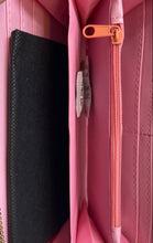 Load image into Gallery viewer, Bijoux Terner Womens Pink Gold Faux Leather Continental Zip-Around Wallet W/ Tag
