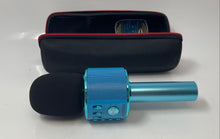 Load image into Gallery viewer, Bonaok Black Handheld Wireless Bluetooth Microphone Speaker With Case Not Tested
