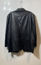 Load image into Gallery viewer, Alfani Mens Positano Black Leather Three-Button Sport Coat Jacket Size 48R
