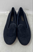 Load image into Gallery viewer, Lauren Ralph Lauren Womens Coleena Blue Embroidered Slip-On Loafer Flats Size 6B
