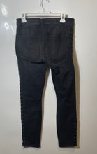 Load image into Gallery viewer, Express Womens Black Gray Denim High-Rise Ankle Skinny Jeans Size 10R
