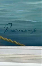Load image into Gallery viewer, 2 Pelicans Perched On Pilings Above The Ocean Wall Decor Art Painting On Canvas
