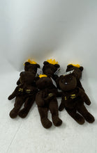 Load image into Gallery viewer, Salvino's Bamm Beanos Home Run Kings Collectible Brown Plush Bears Set 6 Pcs

