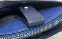 Load image into Gallery viewer, Kate Spade New York Womens Leila Blue Leather Medium L-Zip Wristlet Wallet
