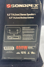 Load image into Gallery viewer, Sondpex BB14065 Black Classic 6.5 Inch Stereo 400W Car Audio Speaker Box
