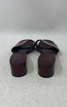 Load image into Gallery viewer, Mango Womens Burgundy Faux Leather Open Square Toe Slip-On Slide Sandals EUR 37
