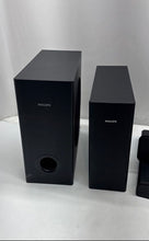 Load image into Gallery viewer, Philips Black 6-Pieces Home Theater DVD Player &amp; Speaker System Set Not Tested
