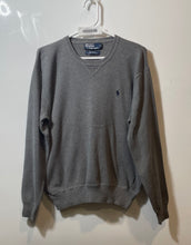 Load image into Gallery viewer, Polo By Ralph Lauren Mens Gray Cotton Crew Neck Pullover Sweater Size Small
