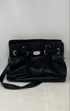 Load image into Gallery viewer, Michael Kors Womens Hamilton Est. 1981 Black Leather Shoulder Satchel Bag
