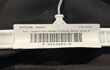 Load image into Gallery viewer, Karl Lagerfeld Womens Black Pockets Straight Leg Trouser Pants Size 8
