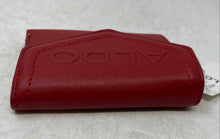 Load image into Gallery viewer, Aldo Womens Red Leather Credit Card Slots Trifold Wallet With Tag
