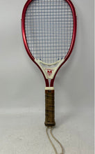 Load image into Gallery viewer, Vintage Leach Red M II Sporting Equipment Tennis Racquet With Carrying Case
