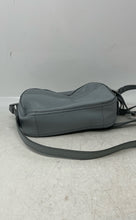 Load image into Gallery viewer, Fossil Womens Blue Pebbled Leather Adjustable Strap Zip Top Lined Crossbody Bag
