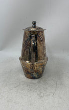 Load image into Gallery viewer, Vintage Silver-Tone Metal Pitcher Pot For Tea &amp; Coffee With Lid &amp; Handle
